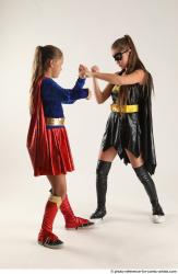 Young Athletic White Fist fight Standing poses Casual Women
